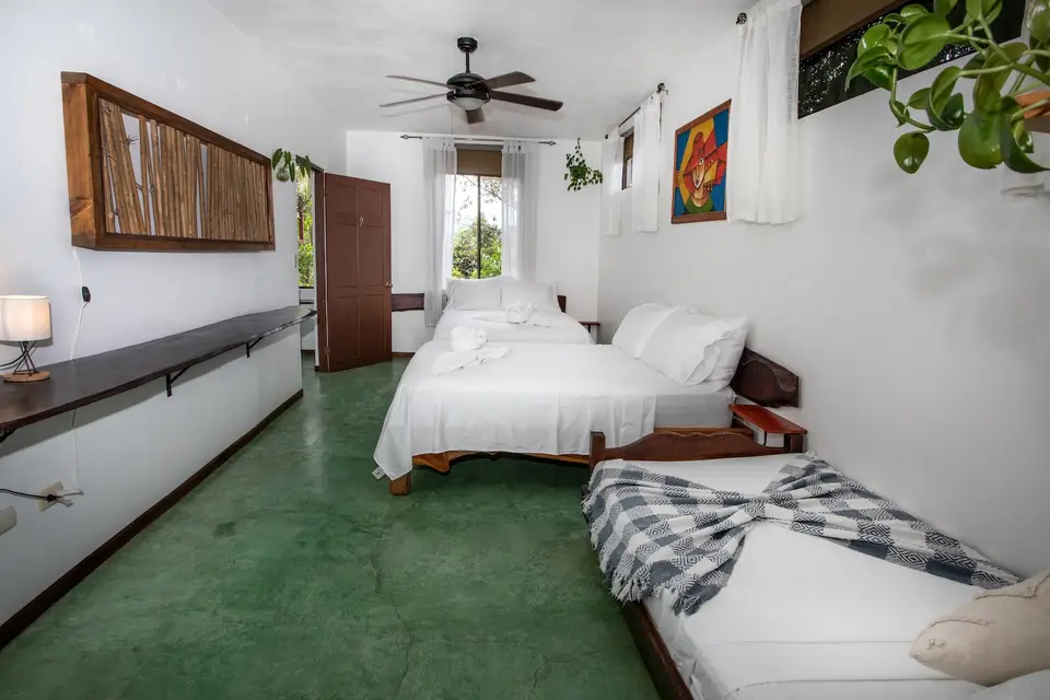 Villa Fresca: a wide view of the family suite